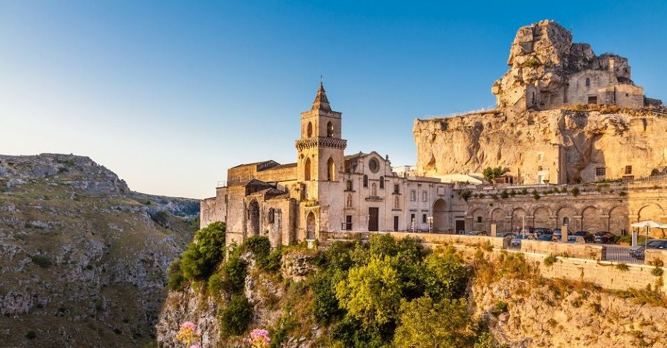 Ancient town of Matera (Sassi di Matera), European Capital of Culture 2019, in beautiful golden morning light at sunrise, Basilicata, southern Italy; Shutterstock ID 293986310; PO: redownload; Job: redownload; Client: redownload; Other: redownload